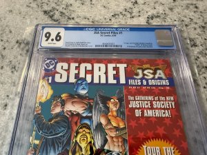 JSA Secret Files # 1 CGC Graded 9.6 DC Comic Book 1st Hawkgirl Ken Saunders JH19