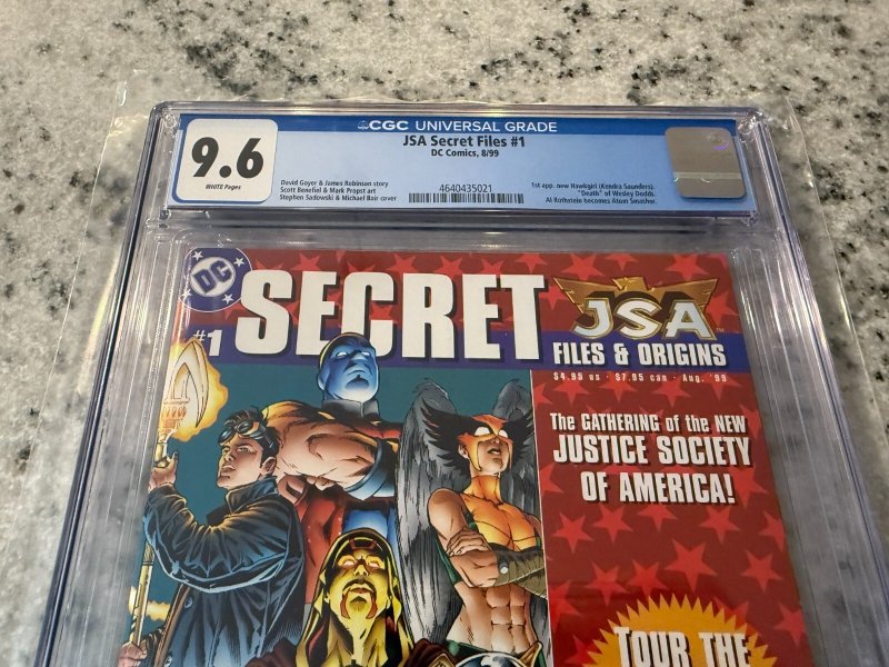 JSA Secret Files # 1 CGC Graded 9.6 DC Comic Book 1st Hawkgirl Ken Saunders JH19