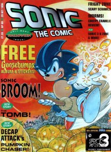 Sonic the Comic #134A FN; Fleetway Quality, Hedgehog with bag tag bonus -  1998