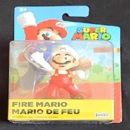 JAKKS Pacific SUPER MARIO Mini Action Figure Fire Mario