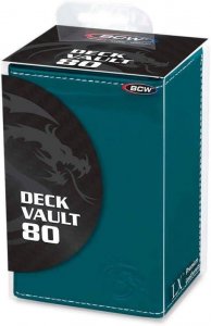 BCW 80 card Deck Vault Teal