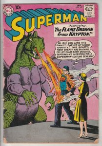 Superman #142 (Jan-61) VG/FN+ Mid-Grade Superman, Jimmy Olsen,Lois Lane, Lana...