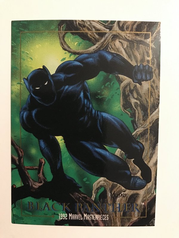 BLACK PANTHER #4 card : 1992 Marvel Masterpieces Fleer NM/M; base, Jusko art