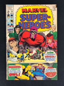 Marvel Super-Heroes #23 (1969) PR Reprints X-men #4 Brotherhood