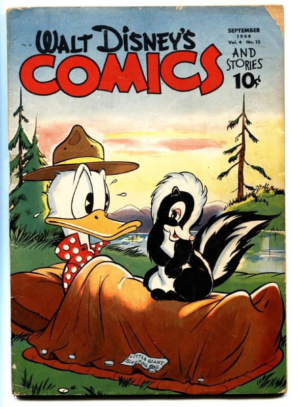 Walt Disney's Comics And Stories #48-1944-DONALD DUCK-Skunk-Comic Book