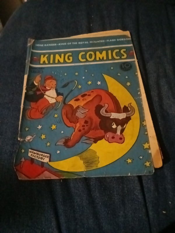 King Comics #57 Golden Age Popeye David McKay 1941 ww2 era flash gordon mandrake