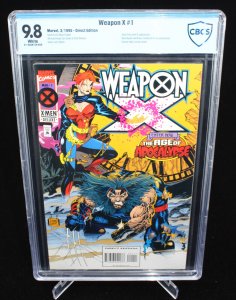 Weapon X #1 (CBCS 9.8) Adam Kubert Cover & Art - White Pages - 1995
