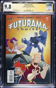 Futurama #41 signed/sketch by Tone Rodriguez (2009) Graded CGC 9.8