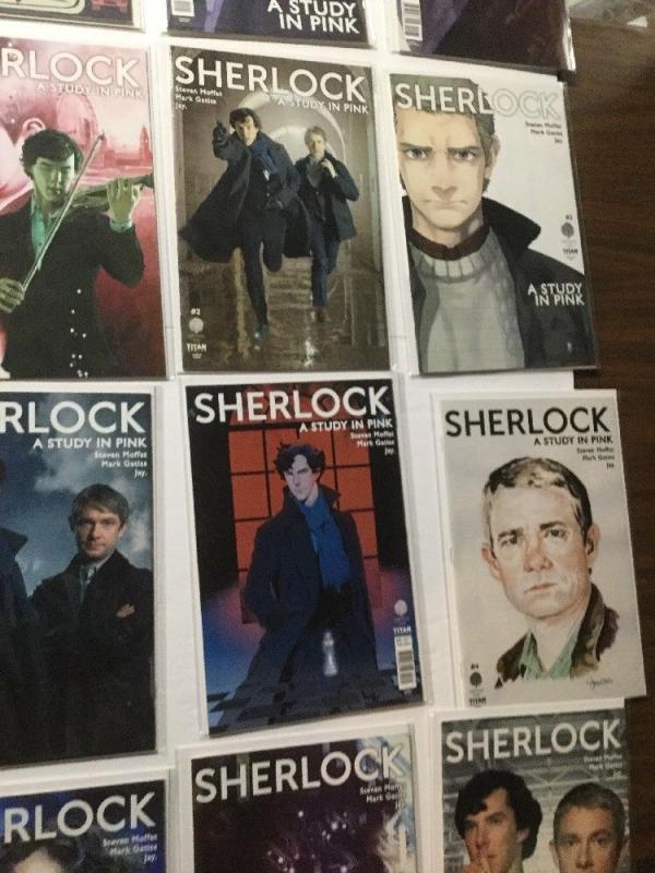 Sherlock A Study In Pink 1 2 3 4 5 A B C D E Covers Variants 17 Total Nm IK
