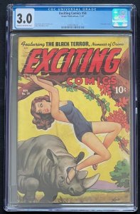 Exciting Comics #58 Nedor Publications 1947 CGC 3.0