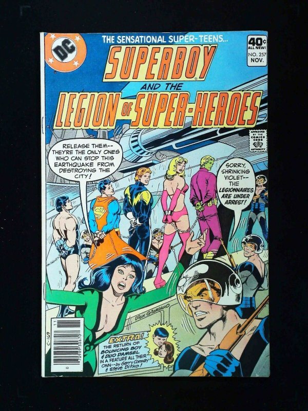 Superboy #257  Dc Comics 1979 Vf Newsstand