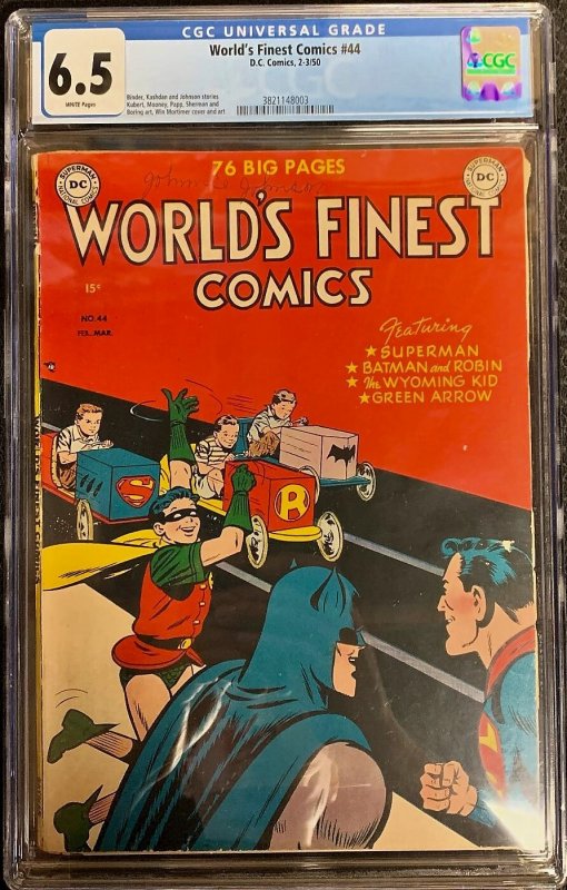 World's Finest Comics #44 (1950) CGC 6.5