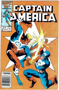 Captain America #327  Super Patriot  Newsstand  NM-