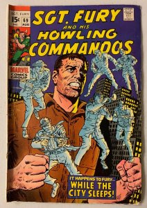 Sgt. Fury Howling Commandos #69 Marvel (3.5 VG-) on leave in New York (1969)