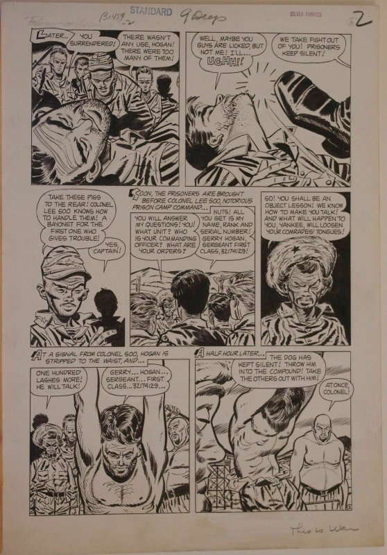 MIKE SEKOWSKY / AL RUBANO, original art, THIS IS WAR #8, pgs 1-7,Full story,1953