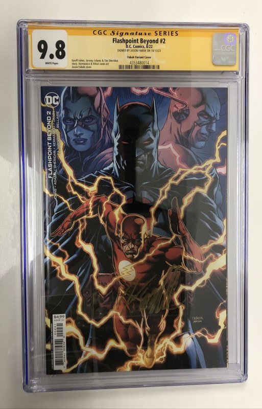 Flashpoint Beyond (2022) # 2 (CGC 9.8 SS) Signed Jason Fabok • Variant Cover