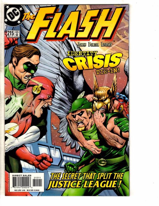 Lot Of 5 Flash DC Comic Books # 213 214 215 216 208 Superman Batman Arrow J266