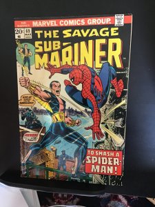 Sub-Mariner #69 (1974) Spider-Man X over key! High-grade VF Wow!