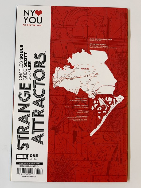 Strange Attractors #1 NM/MT - Signed Charles Soule  Boom Comics  2016  with COA