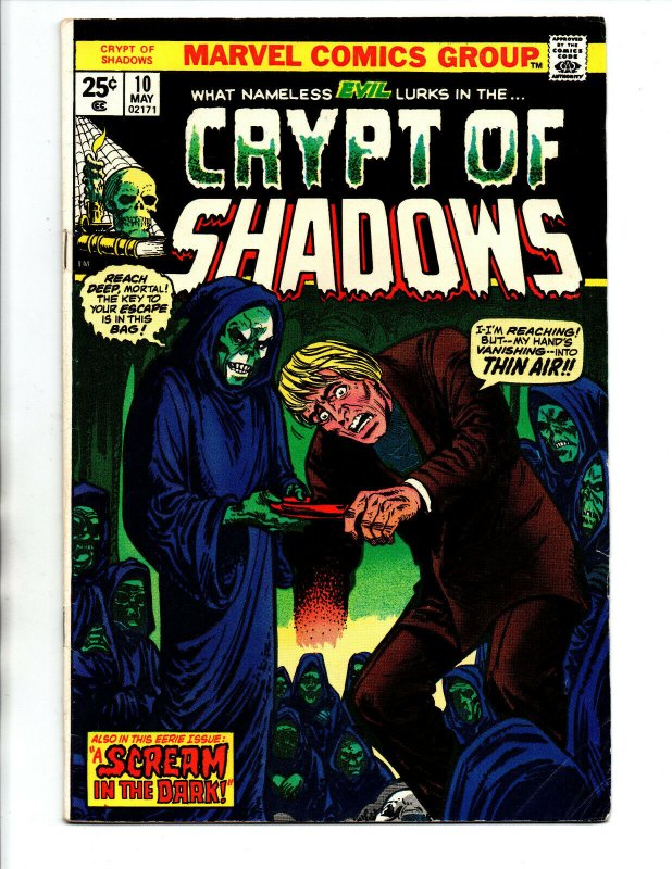 Crypt of Shadows #10 - Marvel Horror - 1974 - FN