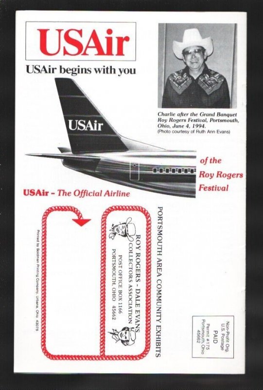 Roy Rogers-Dale Evans Collectors Association Program Book-6/1/1995-Roy cover-...