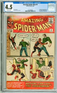 Amazing Spider-Man #4 CGC 4.5! 1st Appearance of the Sandman! See description