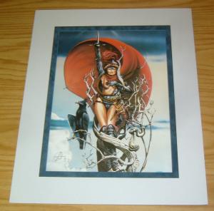 Chris Achilleos' Amazons Print: Sword Mistress - signed bad girl art