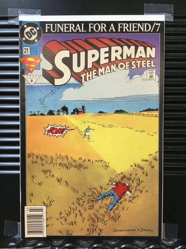 Superman: The Man of Steel #21 Newsstand Edition (1993)