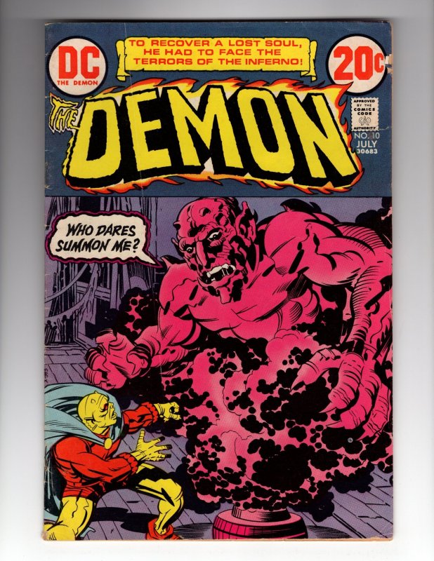 The Demon #10 (1973)  Jack KING Kirby! Bronze DC Sorcery/Horror / HCA1