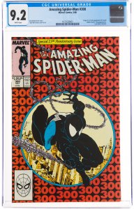 The Amazing Spider-Man #300 (Marvel, 1988) CGC NM- 9.2 White pages. Origin an...