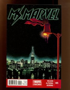 MS MARVEL #5 - J. MCKLEVIE COVER - 1ST PRINT (9/9.2) 2014