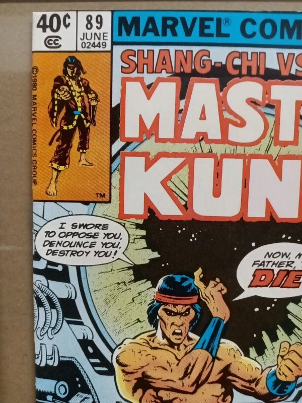 THE HANDS OF SHANG-CHI MASTER OF KUNG FU # 89. VF/NM. Marvel Comics P03