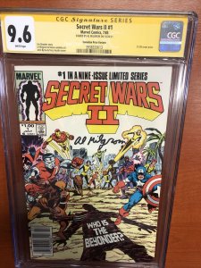 Secret Wars II #1 CPV (CGC SS 9.6) Signed By Al Milgrom!!