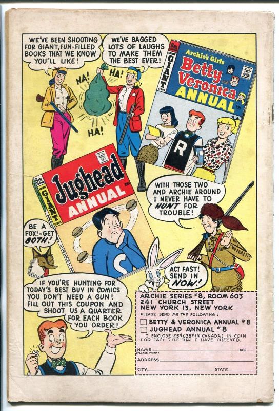 ARCHIE'S MADHOUSE #4 1960-SNAKE CHARMER-FRANKENSTEIN-BETTY-VERONICA-JUGHEAD-vg