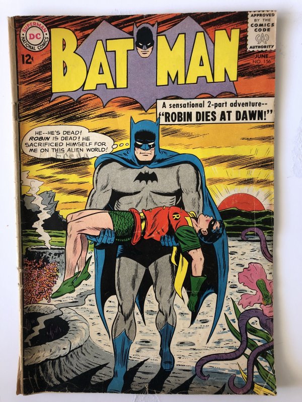 Batman 156, incomplete reader,2 cntrflds,Viva Robin