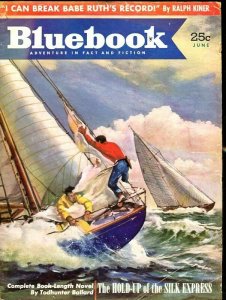 BLUE BOOK PULP-JUNE 1952-VG/FN-LUNDGREN COVER-BALLARD-ROAN-LIVINGSTON VG/FN