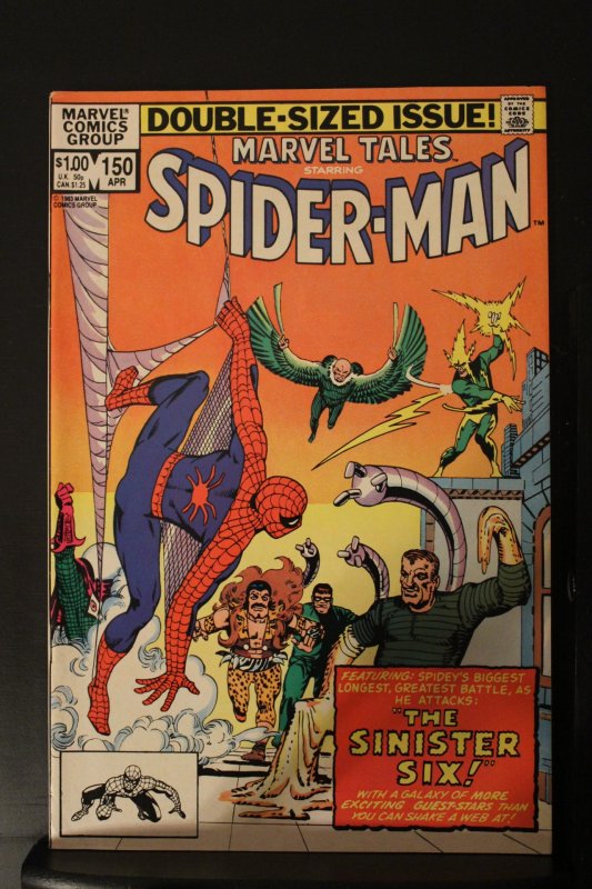 Marvel Tales #150 (1983) High-Grade reprints key Sinsiter Six Spider-Man Giant 1