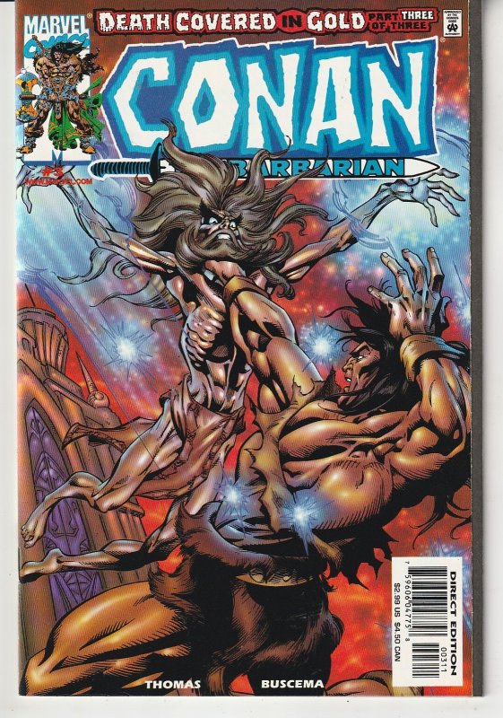 Conan – Death Covered in Gold # 3 Roy Thomas and John Buscema return !