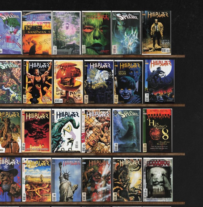 Huge Lot 150+ Comics with Hellblazer, The Sandman, The Spectre & More!
