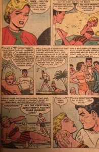 Love Romances #31 (1953)reader,cvr hanging tough! Nice bikini story!C all my luv