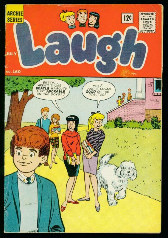 LAUGH #160 1964-ARCHIE COMICS- JOSIE by DeCarlo- VG/FN