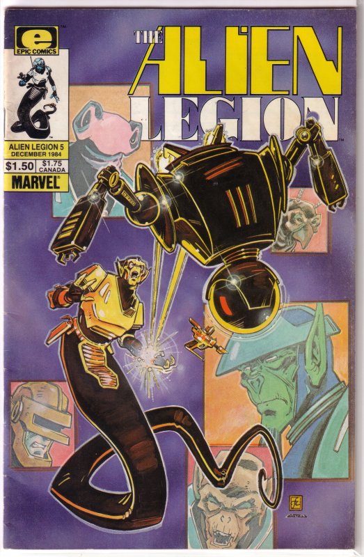 Alien Legion (vol. 1, 1984) # 5 VG (Epic) Potts/Cirocco