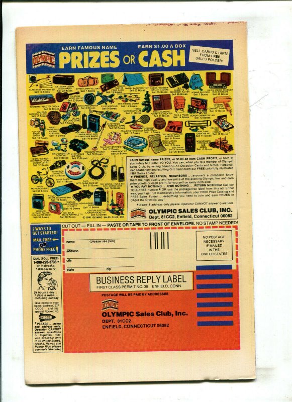 CHARLTON BULLSEYE #1 (7.0) 1981