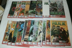 Indestructible Hulk #1,3-5,7-20; Hulk V3 #1-16 + Annuals Waid, comics lot of 37