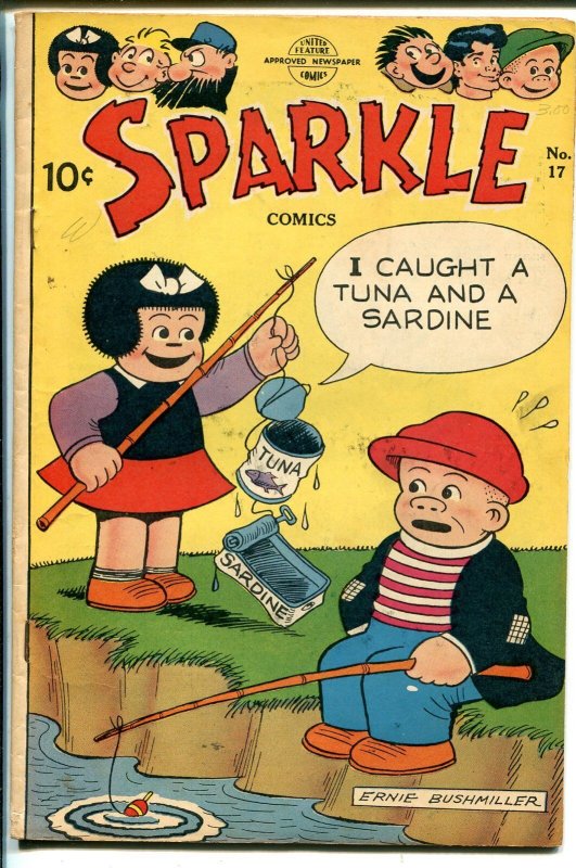 Sparkle #17 1951-United-Nancy-Ernie Bushmiller-Capt & The Kids-Willie-FN