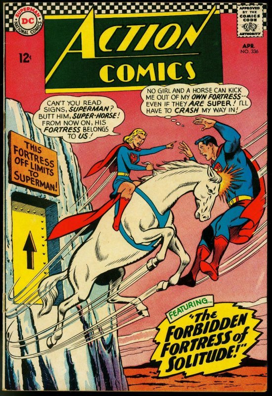 ACTION COMICS #336 1966-SUPERMAN-FORTRESS OF SOLITUDE FN