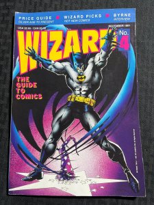 1991 WIZARD Comics Magazine #4 VG/FN 5.0 Batman / Wolverine Poster NO INSERTS