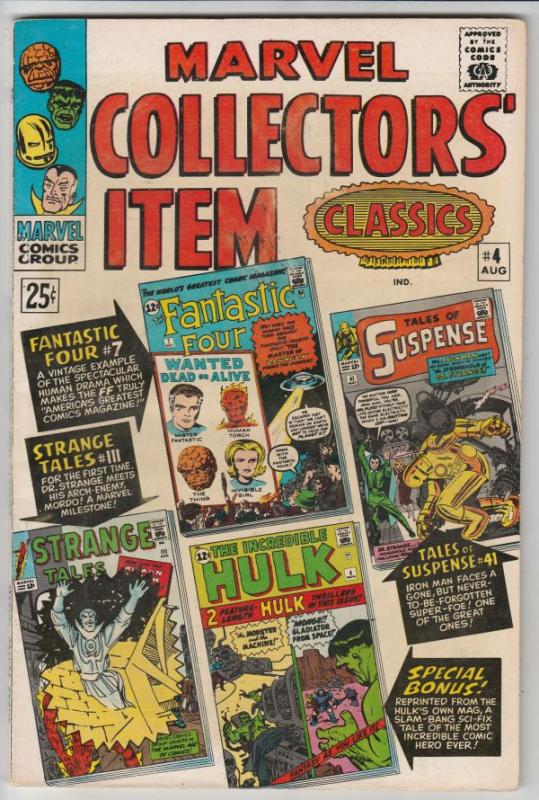 Marvel Collectors' Item #4 (Aug-66) VF/NM High-Grade Fantastic Four, Mr. Fant...