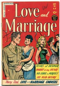 Love and Marriage #10 1953- Spicy cover art- Tears of Despair VG+