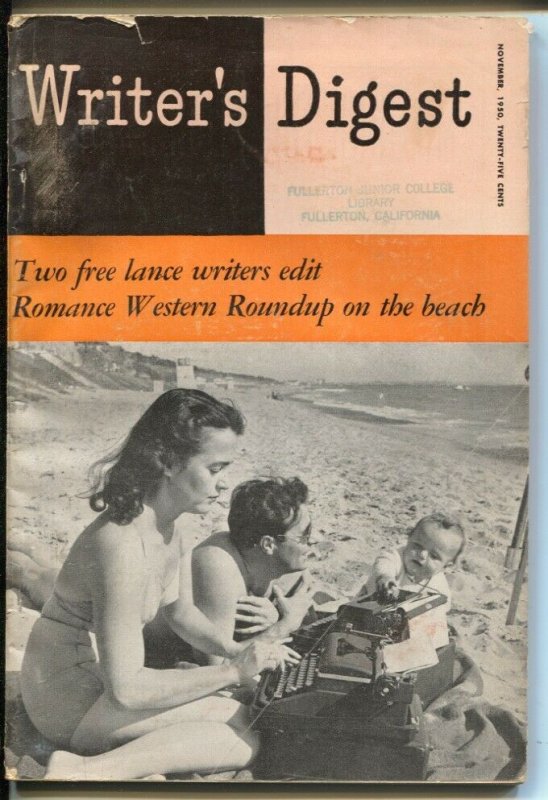 Writer's Digest 11/1950-Romance Western pulp feature-Harry Steeger-Irma Kalis... 